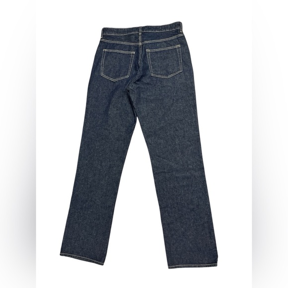 Women’s high rise double knee wide leg black and blue denim jeans - Picture 2 of 5